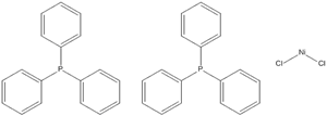 14264-16-5,Bis(triphenylphosphine)nickel(II)chloride,Dichloronickel - triphenylphosphine (1:2);nickel(2+) chloride - triphenylphosphane (1:2:2);